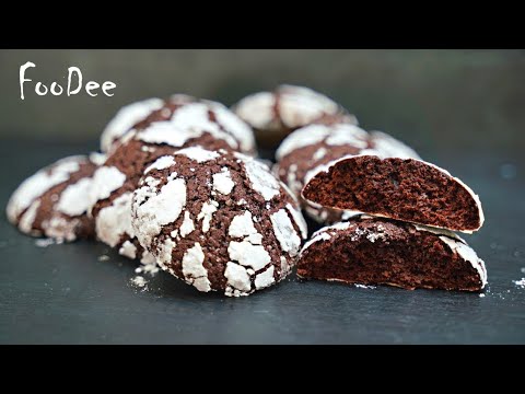 Видео: Готовьте побольше! ОЧЕНЬ вкусное шоколадное печенье с трещинками! ПРОСТОЙ рецепт - мраморное печенье