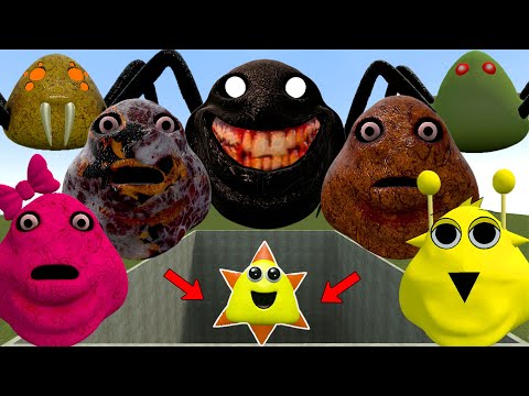 Видео: ВСЕ НОРМАЛЬНЫЕ 3D МЕСТЬ POU BOU Монстры против СТРАШНОЙ РОЗОВОЙ ДЕВОЧКИ POU в БОЛЬШОЙ ДЫРЕ в Garr...