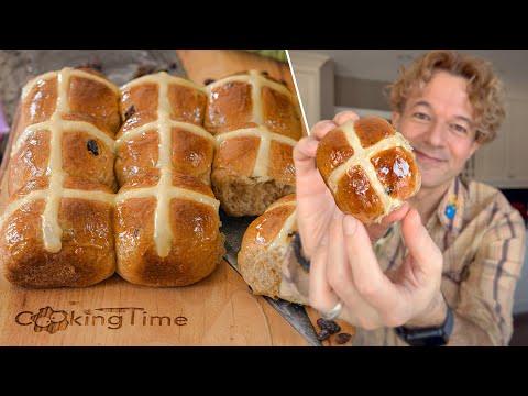 Видео: Пеките вместе с куличами на Пасху! Пасхальные КРЕСТОВЫЕ БУЛОЧКИ | Hot Cross Buns | выпечка к Пасхе