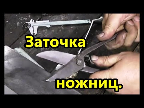 Видео: ЗАТОЧКА ножниц по железу (металлу).