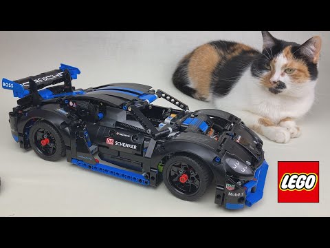 Видео: Lego 42176 Porsche GT4 Новый инновационный блок управления и прочная конструкция