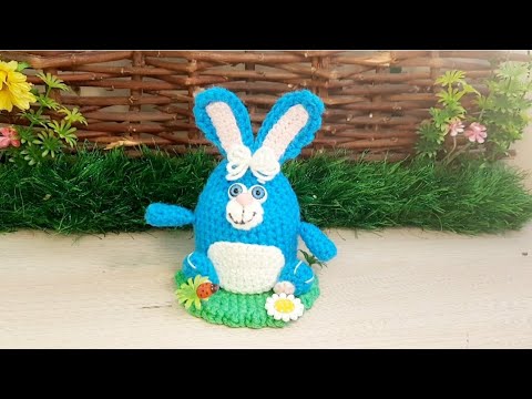 Видео: Зайка с секретиком крючком , сделать его очень просто , за 1 час - 1 зайка.