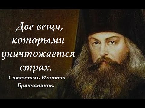 Видео: Две вещи, которыми уничтожается страх. Святитель Игнатий Брянчанинов.