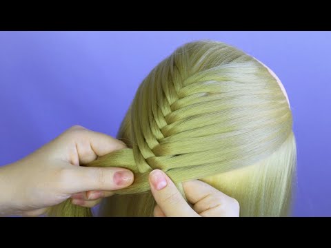 Видео: Коса рыбий хвост / Воздушная коса Очень просто / Hair tutorial Курс плетения кос