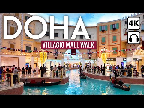 Видео: ДОХА, Катар 🇶🇦 Экскурсия по торговому центру Villagio Mall 4K