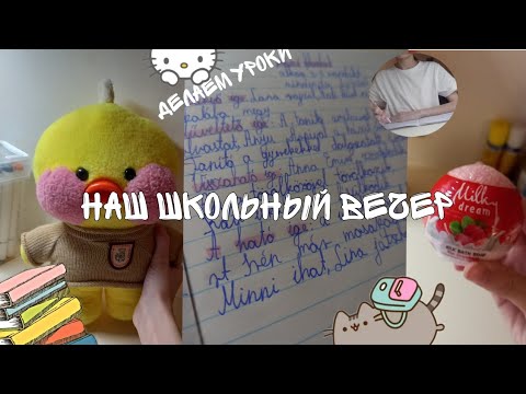 Видео: НАШ ШКОЛЬНЫЙ ВЕЧЕР|ДЕЛАЕМ УРОКИ|ТАБА ЛАПКИ🐾🖇