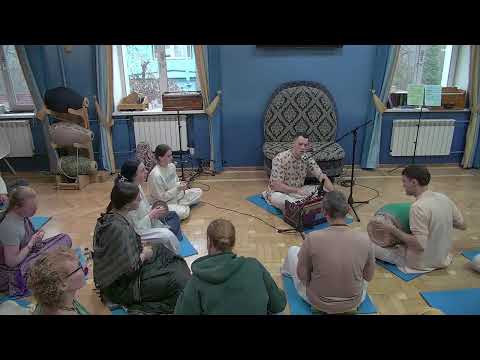 Видео: Продолжение киртан-мелы в Коргашино Прямой эфир через restream.su