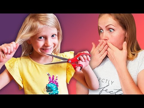 Видео: МАМА в ШОКЕ Милана обрезала ВОЛОСЫ новая стрижка идем на ФОТОСЕССИЮ