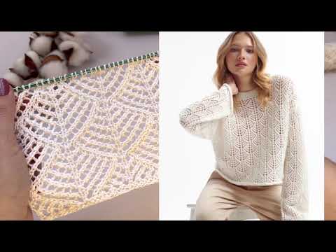 Видео: ТОНКОЕ КРУЖЕВО!🕸Изящный джемпер на любой размер и возраст.