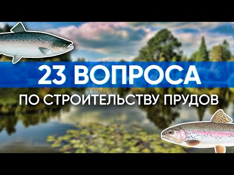 Видео: 23 вопроса по строительству прудов. Ответил на 23 вопроса подписчиков из комментариев.