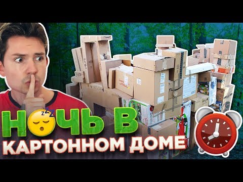 Видео: НОЧЬ В КАРТОННОМ ФОРТЕ В ЛЕСУ / 24 ЧАСА ВЫЖИВАНИЯ ЧЕЛЛЕНДЖ