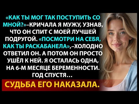 Видео: На 6-м месяце я узнала, что муж предал меня с моей подругой. Но жизнь сама расставила всё по местам.