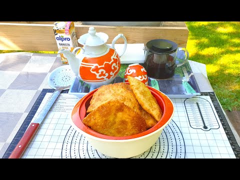 Видео: Чебуреки с казана  у дочери во дворе..очень очень вкусные!