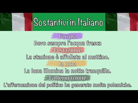 Видео: Итальянские Существительные с Артиклями от Начального до Продвинутого Уровня с Примерами