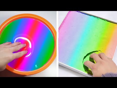 Видео: Самое удовлетворяющее видео слизи ASMR | Релаксирующая странно удовлетворяющая слизь 2019 | 452