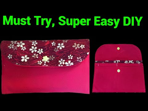 Видео: Даже начинающие мастера смогут легко сделать это после просмотра этого видео/урока по шитью кошел...