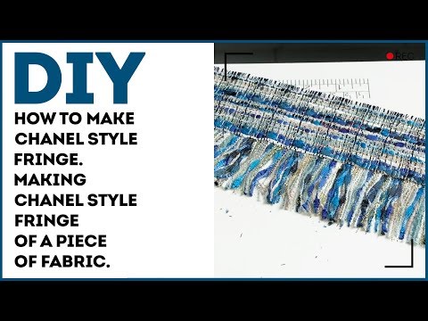 Видео: Сделай сам: как сделать бахрому в стиле Шанель. Делаем бахрому в стиле Шанель из куска ткани.
