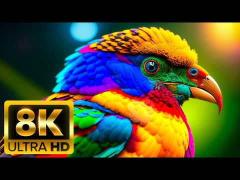 Видео: Земля с неба - 8K (60 кадров в секунду) Ultra HD - со звуками природы (красочно динамичным)