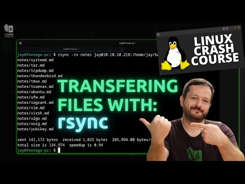 Видео: Передача файлов в Linux стала проще с помощью rsync