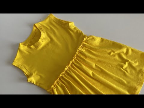 Видео: 4-5 жастағы қызға арналған өте қарапайым жазғы көйлек / Көйлек тігу /  Детская одежда