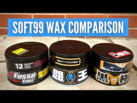 Видео: Fusso Coat против Kiwami против King of Gloss | Подготовка, нанесение и результаты Soft99 Wax