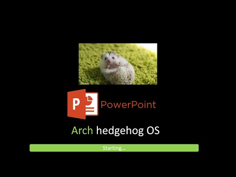 Видео: Обзор на Arch Ёжик OS на PowerPoint