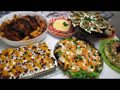 Видео: Простое ПРАЗДНИЧНОЕ МЕНЮ на 6 блюд! Всё ВКУСНО и готовится несложно!