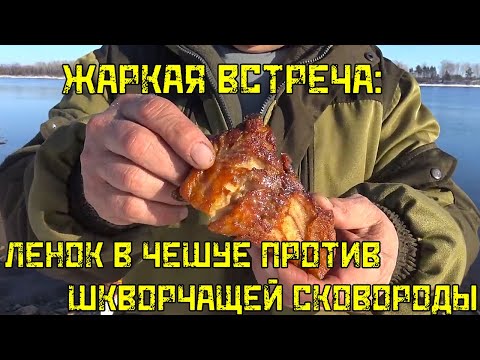 Видео: ЖАРКАЯ ВСТРЕЧА: Ленок в чешуе против шкворчащей сковороды