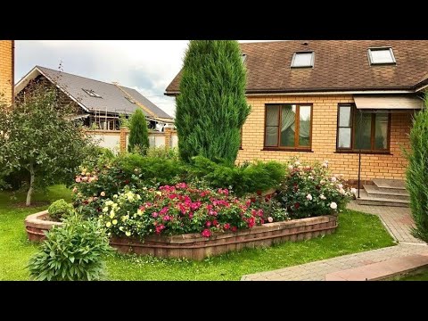 Видео: 🌺Красивый сад частного дома Лучшие примеры / Garden ideas / A - Video