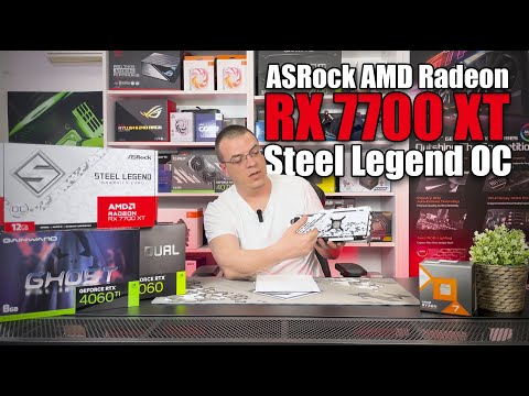 Видео: ASRock AMD Radeon RX 7700 XT Steel Legend OC | Ревю | PCBUILD.BG