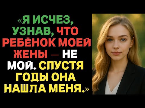 Видео: «Я исчез, узнав, что ребёнок моей жены — не мой. Спустя годы она нашла меня.»