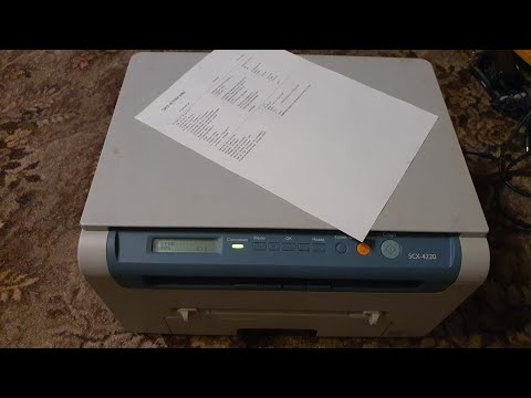 Видео: Samsung scx 4220 долго крутится и жуёт бумагу - решение проблемы