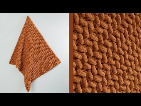 Видео: Alize Puffy ile Hasır Battaniye / Herringbone Knitting / УЗОР ПЛЕТЕНКА ИЗ PUFFY