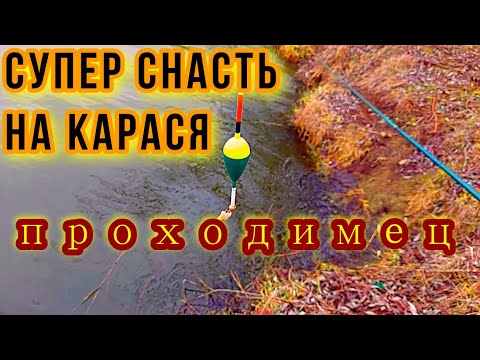 Видео: СУПЕР СНАСТЬ на КАРАСЯ ПРОХОДИМЕЦ. Ловля карася весной. Лучший монтаж для рыбалки с поплавком