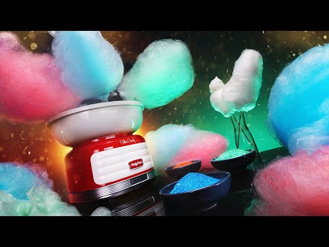 Видео: Как сделать цветную сахарную вату дома? Как работает аппарат для сахарной ваты?