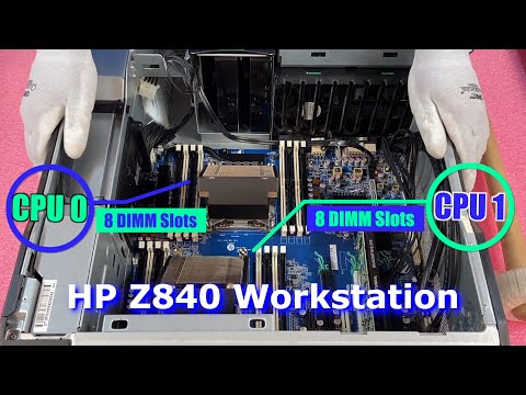 Видео: Обзор и обзор рабочей станции HP Z840 | Советы по установке памяти | Как настроить систему HPE | ...