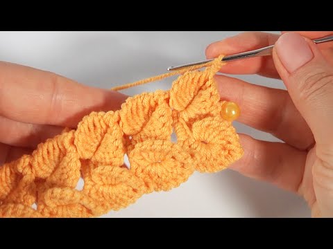Видео: ЗОЛОТЫЕ СУПЕР ЛИСТИКИ крючком/3Д ВЯЗАНИЕ/Вяжем КРЮЧКОМ БЫСТРО и ПРОСТО#elenarugalstudio