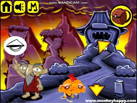 Видео: Счастливая обезьянка, уровень 388 (Monkey Go Happy Stage 388)