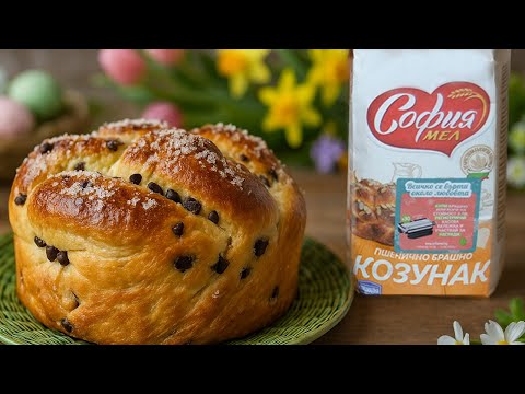 Видео: ДОМАШЕН ВЕЛИКДЕНСКИ КОЗУНАК С ТЕЧЕН ШОКОЛАД - ПОДРОБНА РЕЦЕПТА!