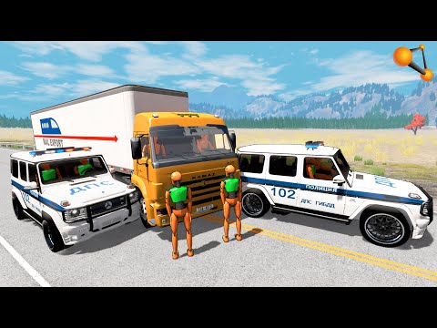 Видео: ПОСЛЕДНЕЕ ПРЕДУПРЕЖДЕНИЕ! ДАЛЬНОБОЙЩИК ПОШЕЛ НА ТАРАН ДПС | BeamNG.drive
