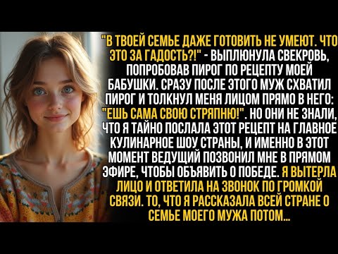 Видео: Муж ткнул меня лицом в пирог, а свекровь хохотала