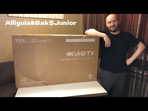 Видео: Распаковка и первое включение 4K UHD телевизора | TCL 43P755 4K
