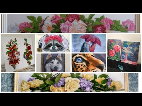 Видео: Тела Артис / Tela Artis производитель схем для вышивки бисером. Готовые работы