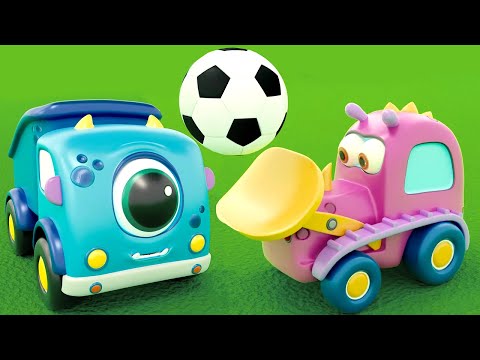 Видео: 🚗 Машинки Мокас – Ура! Гол! ⚽🏆 – Сборник про футбол | Добрый мультик для малышей про машинки