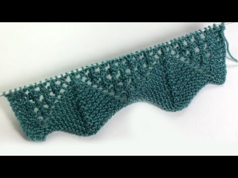 Видео: Старинное испанское кружево "Водопады Мадейры" / Вязание спицами / Spanish lace knit.