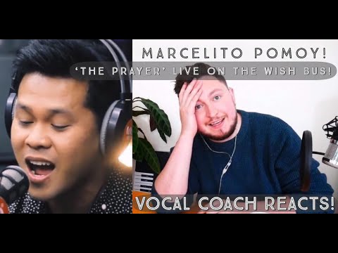 Видео: Реакция преподавателя вокала! Марселито Помой! «The Prayer» в прямом эфире автобуса The Wish!