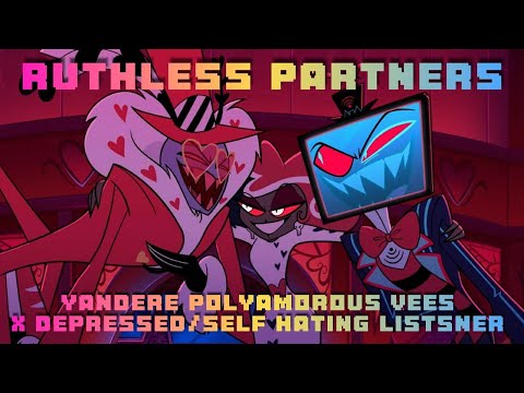 Видео: Безжалостные партнёры 📺🦋👑: Яндере Вис X Депрессивный/Ненавидящий себя слушатель (Отель Хазбин) #h...