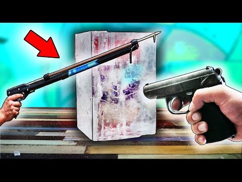 Видео: Что если в ГИГАНТСКИЙ КРИСТАЛЛ СОЛИ выстрелить ГАРПУНОМ и ПНЕВМАТОМ ?