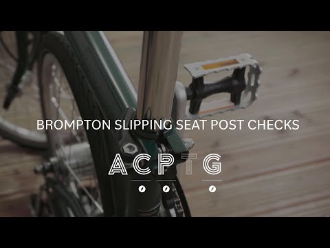 Видео: Проверка скользящего подседельного штыря Brompton