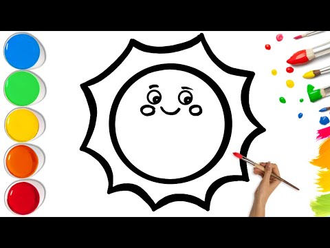 Видео: 🌞 Как нарисовать милое солнце | Простой пошаговый урок